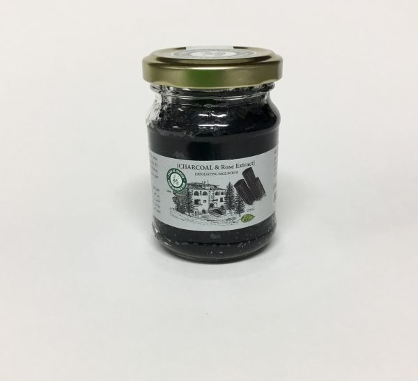 Charcoal and Rose Extract Face Scrub